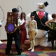 Illustration for article titled Steampunk Ghostbusters Cosplayers with a Dapper Marshmallow Man